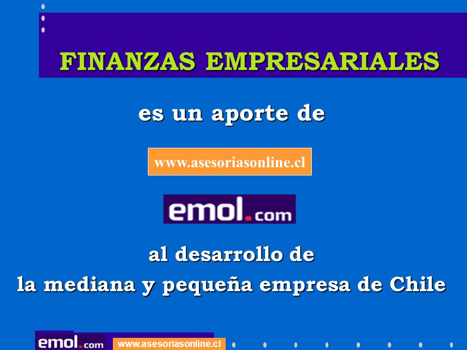 FINANZAS EMPRESARIALES la mediana y pequeña empresa de Chile