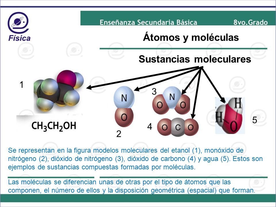 Sustancias moleculares