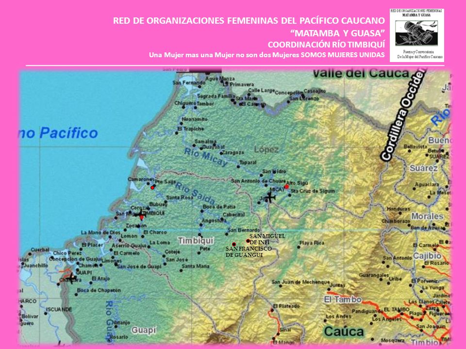 RED DE ORGANIZACIONES FEMENINAS DEL PACÍFICO CAUCANO MATAMBA Y GUASA