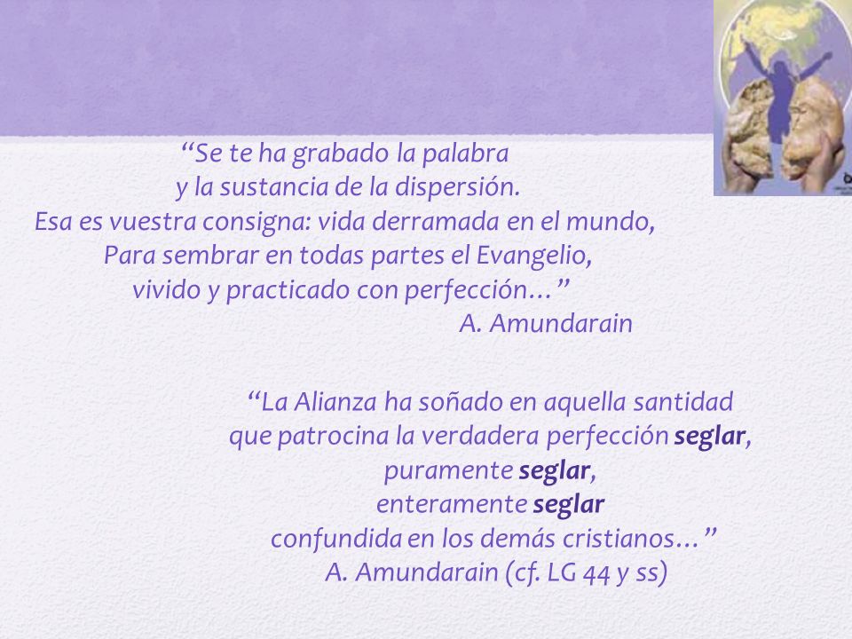 Se te ha grabado la palabra y la sustancia de la dispersión.
