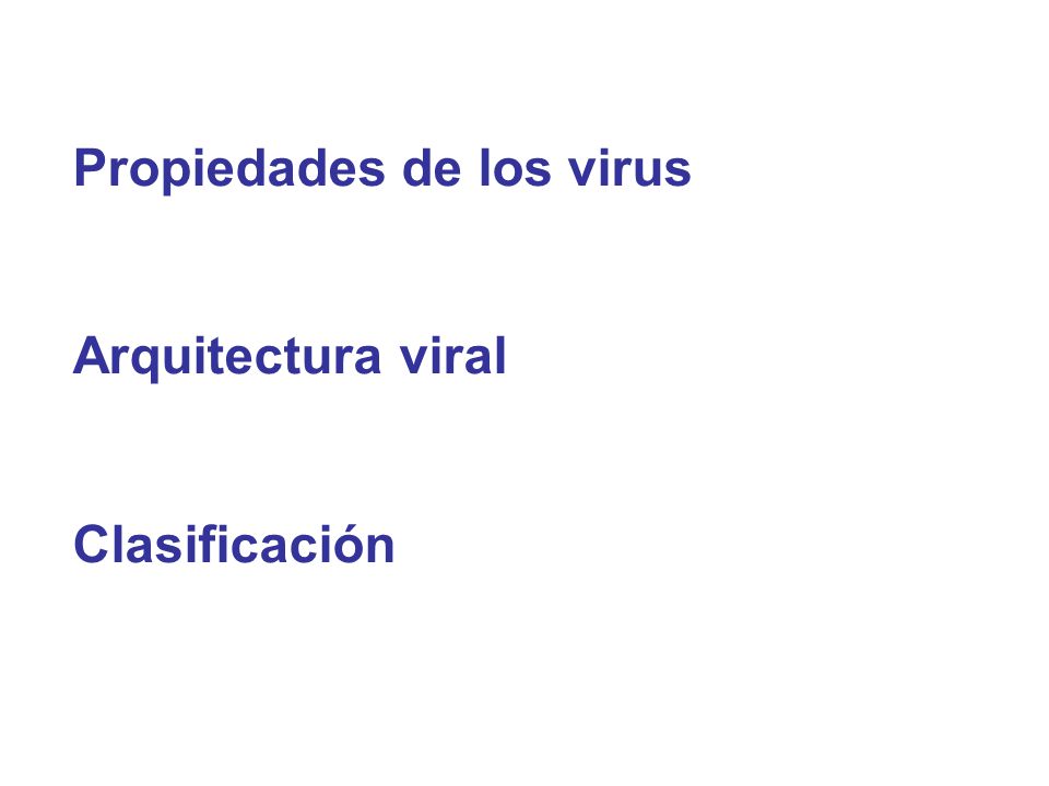 Propiedades de los virus
