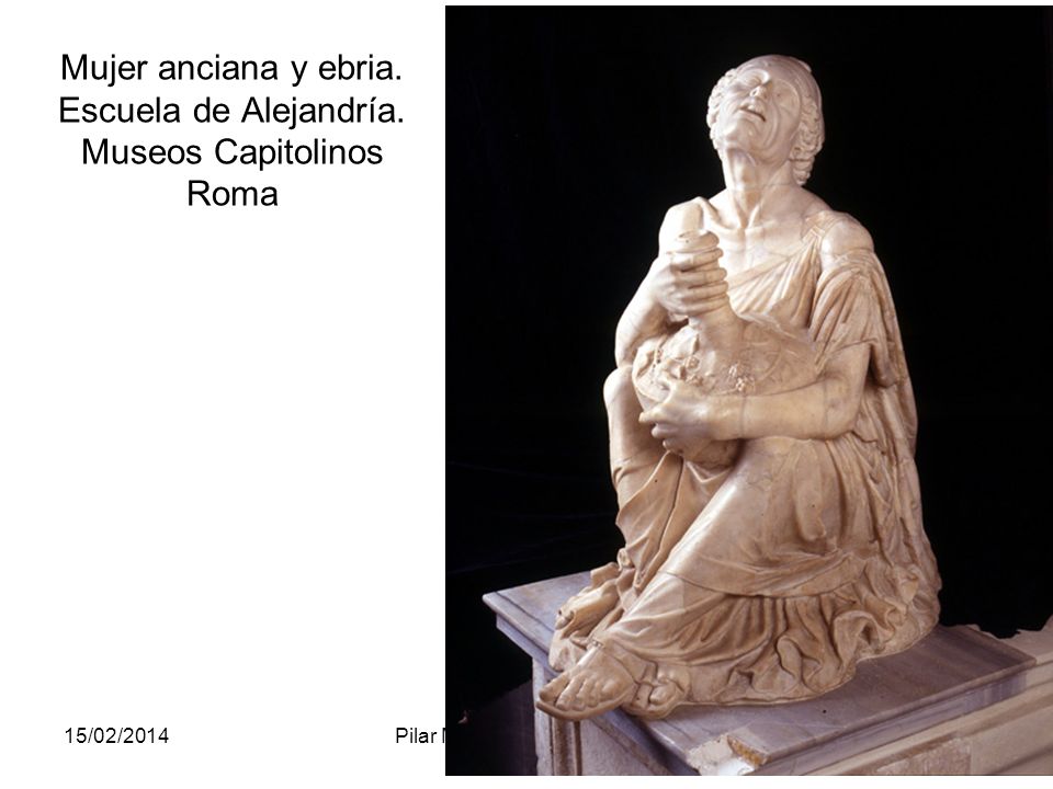 Mujer anciana y ebria. Escuela de Alejandría. Museos Capitolinos Roma