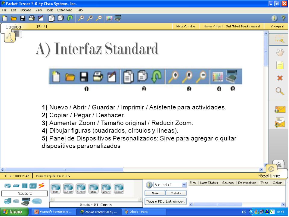 A) Interfaz Standard