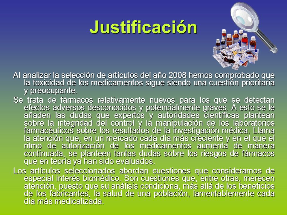 Justificación
