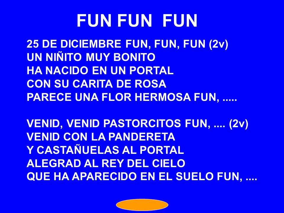 FUN FUN FUN 25 DE DICIEMBRE FUN, FUN, FUN (2v) UN NIÑITO MUY BONITO