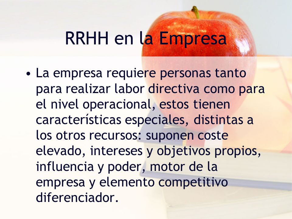 RRHH en la Empresa