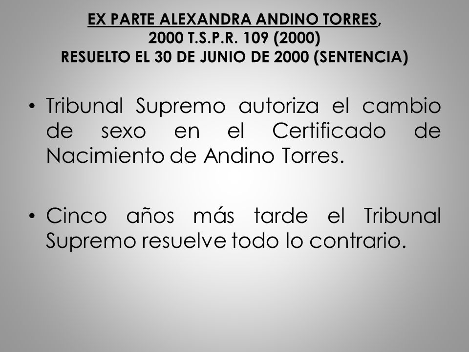 Cinco años más tarde el Tribunal Supremo resuelve todo lo contrario.