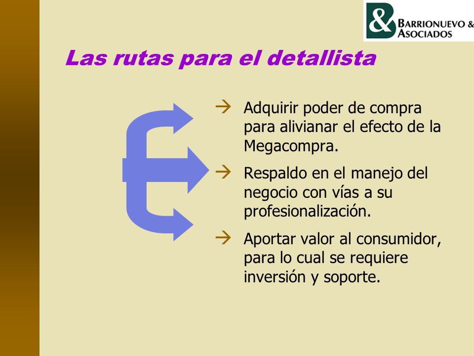 Las rutas para el detallista