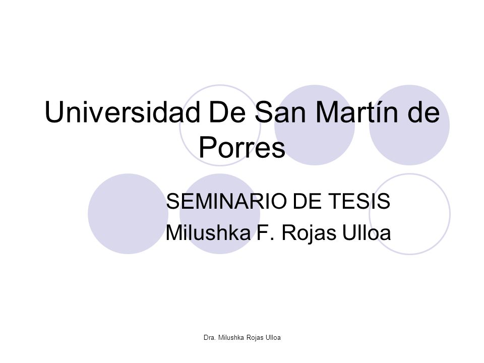 Universidad De San Martín de Porres