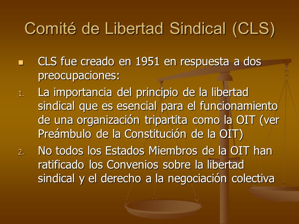 Comité de Libertad Sindical (CLS)