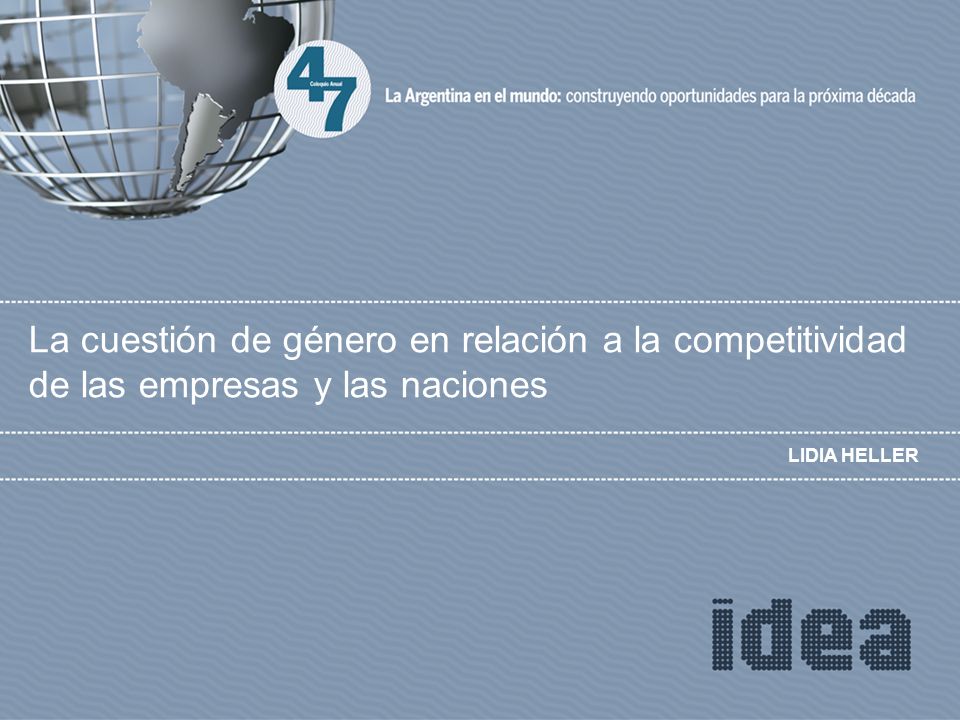 La cuestión de género en relación a la competitividad de las empresas y las naciones