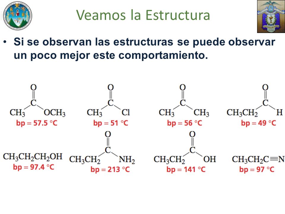 Veamos la Estructura Si se observan las estructuras se puede observar un poco mejor este comportamiento.