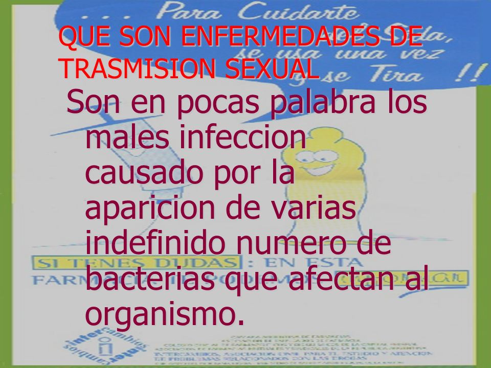 QUE SON ENFERMEDADES DE TRASMISION SEXUAL