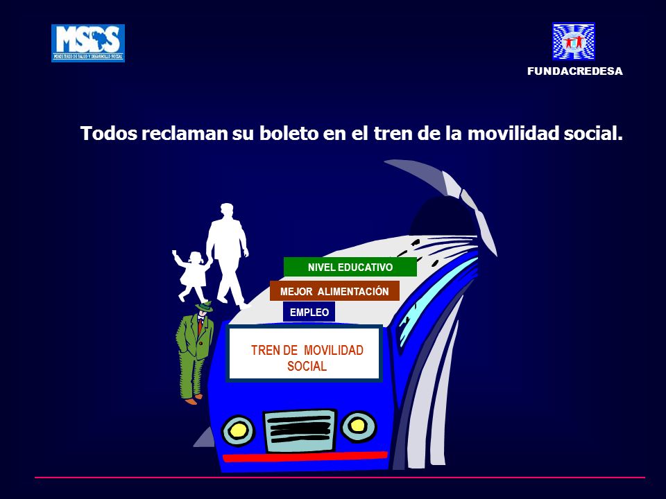Todos reclaman su boleto en el tren de la movilidad social.