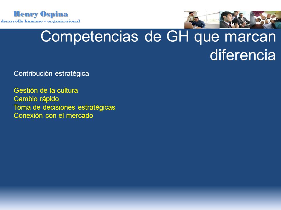 Competencias de GH que marcan diferencia