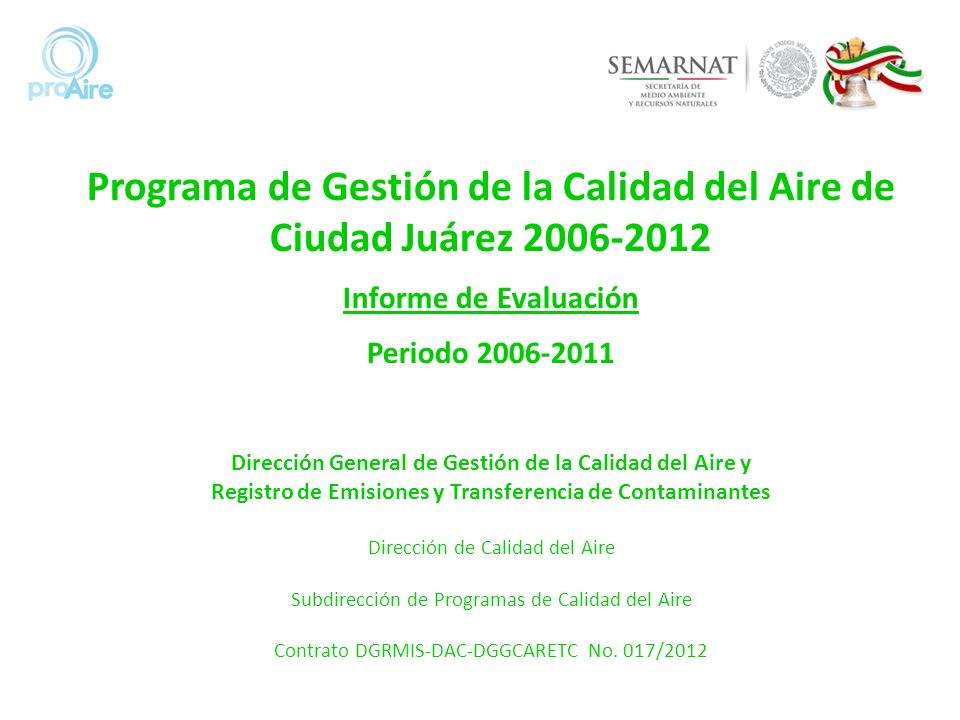 Programa de Gestión de la Calidad del Aire de Ciudad Juárez