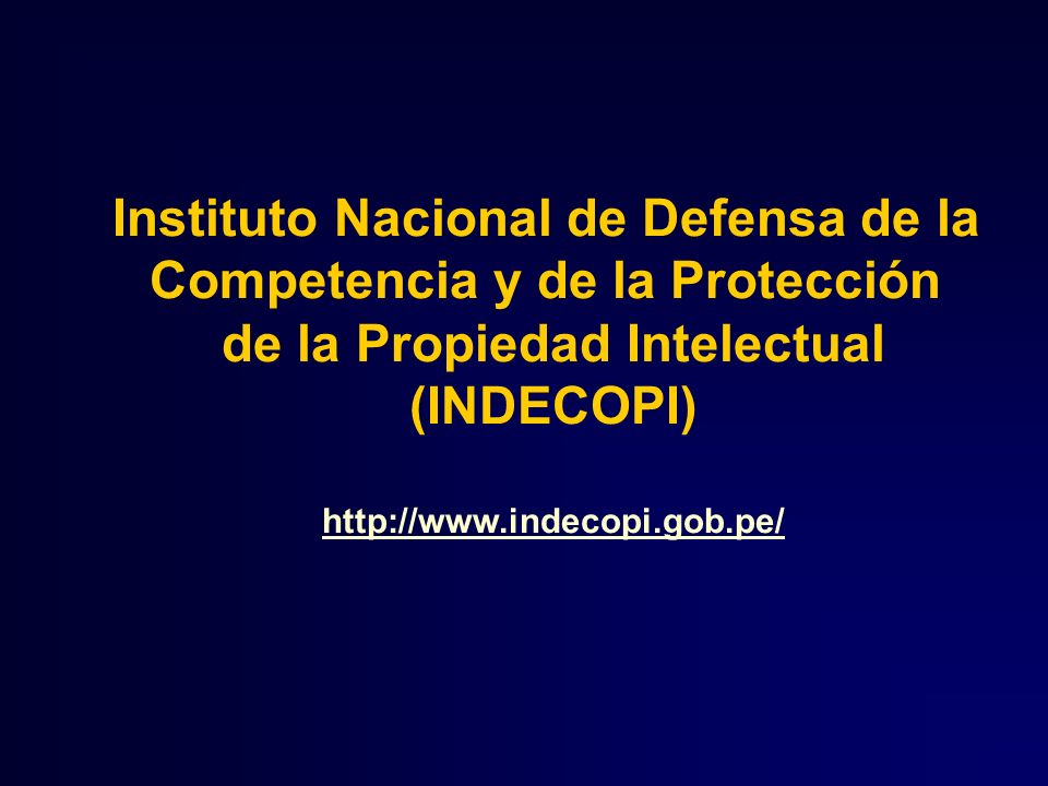 Instituto Nacional de Defensa de la Competencia y de la Protección