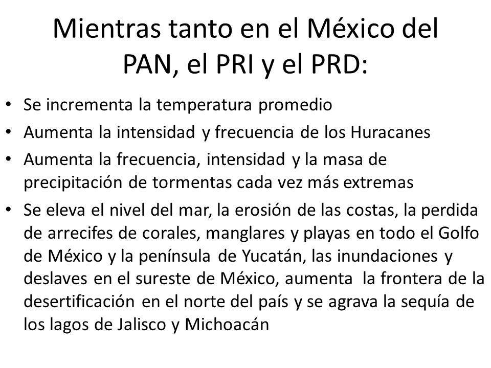 Mientras tanto en el México del PAN, el PRI y el PRD: