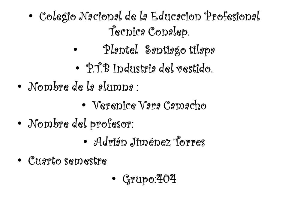 Colegio Nacional de la Educacion Profesional Tecnica Conalep.