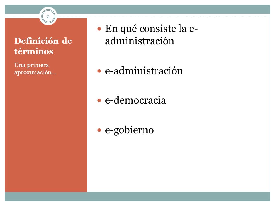 Definición de términos
