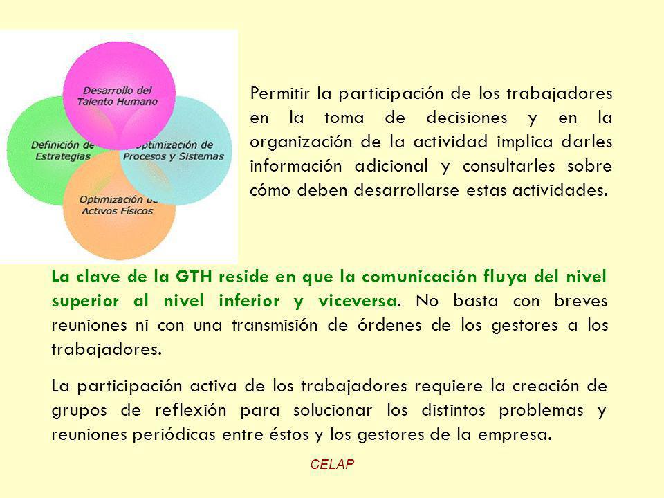Permitir la participación de los trabajadores en la toma de decisiones y en la organización de la actividad implica darles información adicional y consultarles sobre cómo deben desarrollarse estas actividades.