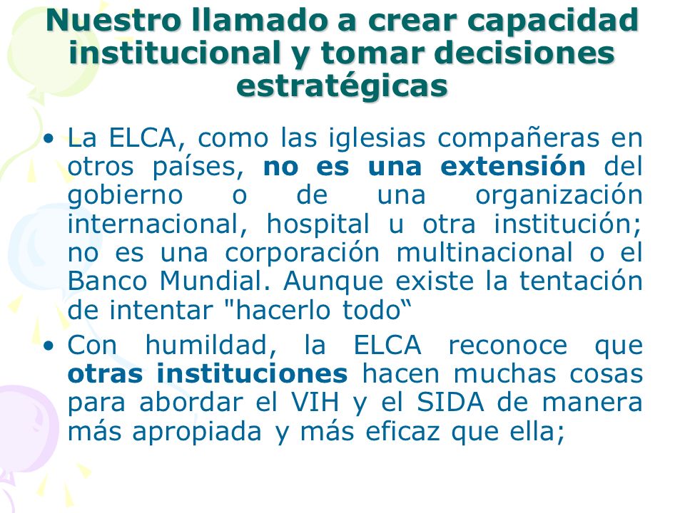 Nuestro llamado a crear capacidad institucional y tomar decisiones estratégicas