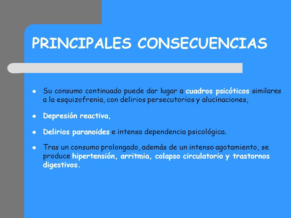 PRINCIPALES CONSECUENCIAS
