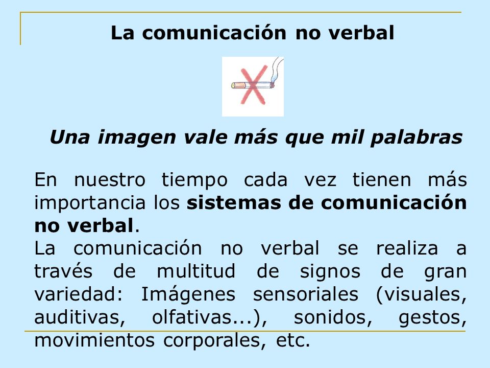 La comunicación no verbal