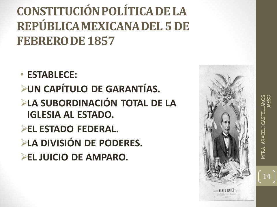 CONSTITUCIÓN POLÍTICA DE LA REPÚBLICA MEXICANA DEL 5 DE FEBRERO DE 1857