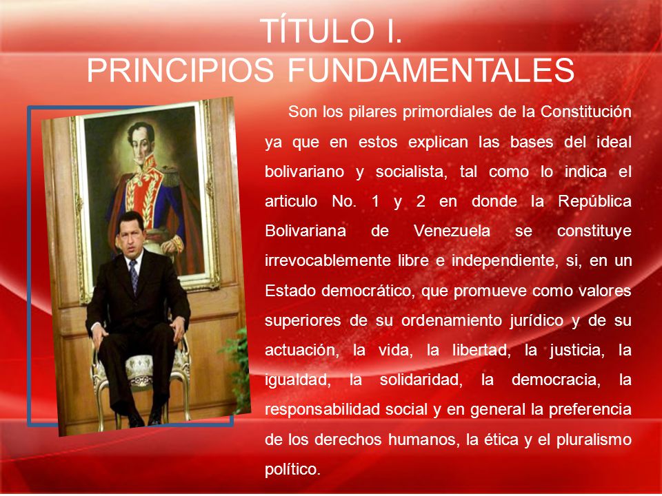 TÍTULO I. PRINCIPIOS FUNDAMENTALES