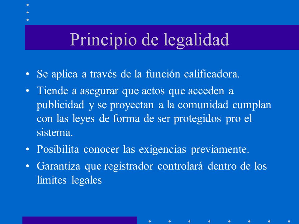 Principio de legalidad