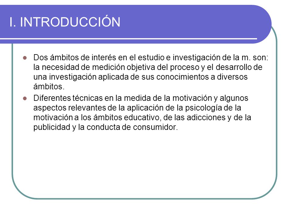 I. INTRODUCCIÓN