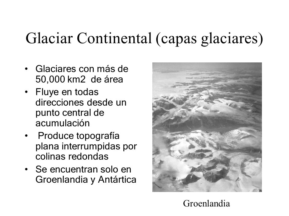 Glaciar Continental (capas glaciares)