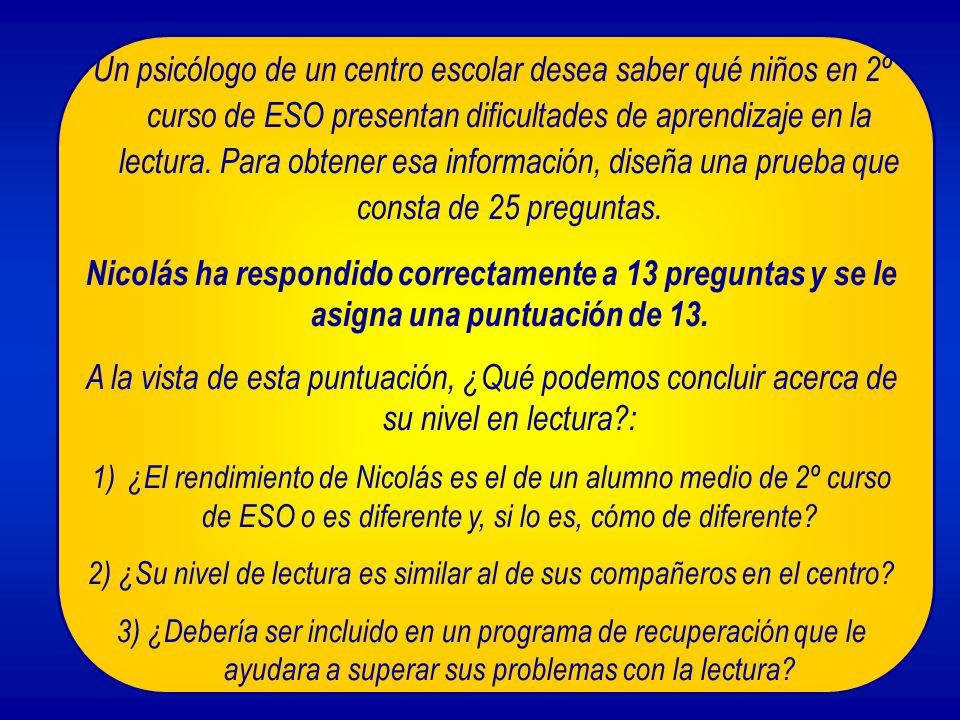 2) ¿Su nivel de lectura es similar al de sus compañeros en el centro