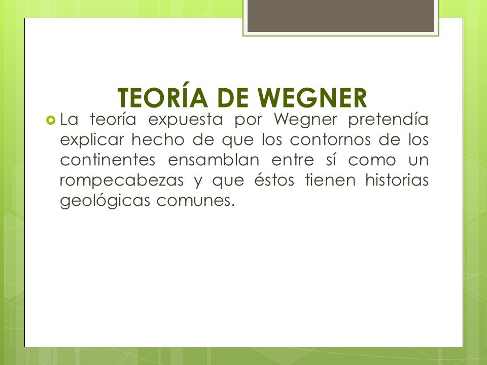TEORÍA DE WEGNER