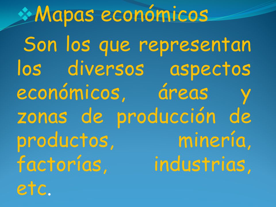 Mapas económicos