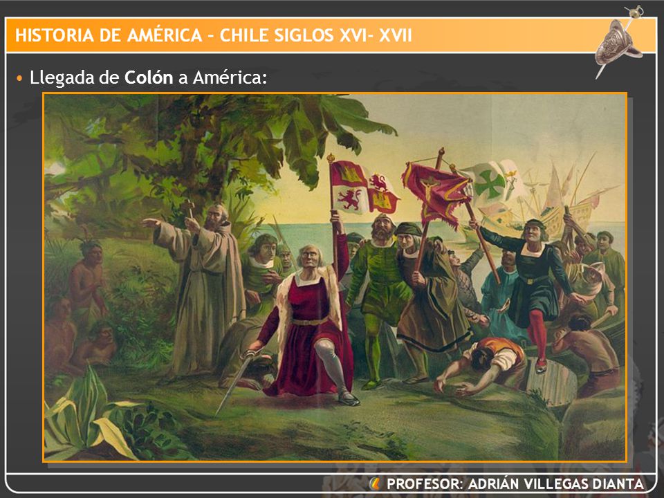 Llegada de Colón a América: