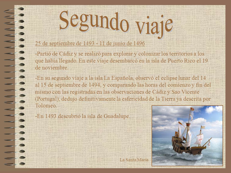 Segundo viaje 25 de septiembre de de junio de 1496