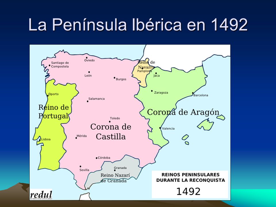 La Península Ibérica en 1492