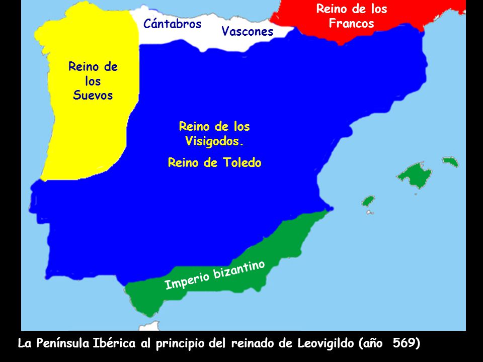 Reino de los Francos Cántabros. Vascones. Reino de los Suevos. Reino de los Visigodos. Reino de Toledo.