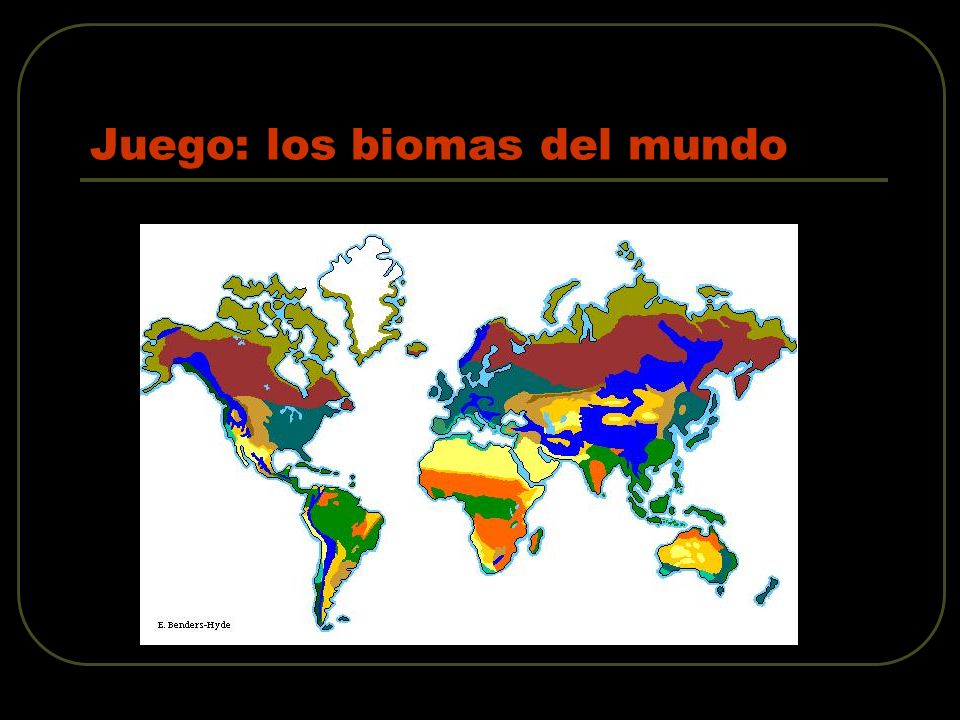 Juego: los biomas del mundo