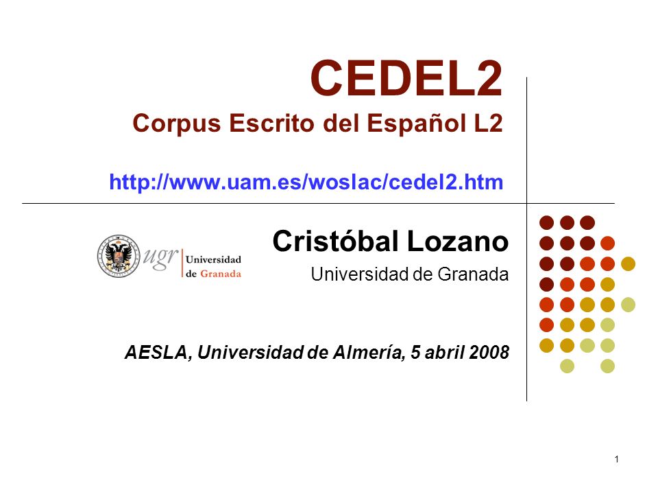 CEDEL2 Corpus Escrito del Español L2   uam. es/woslac/cedel2