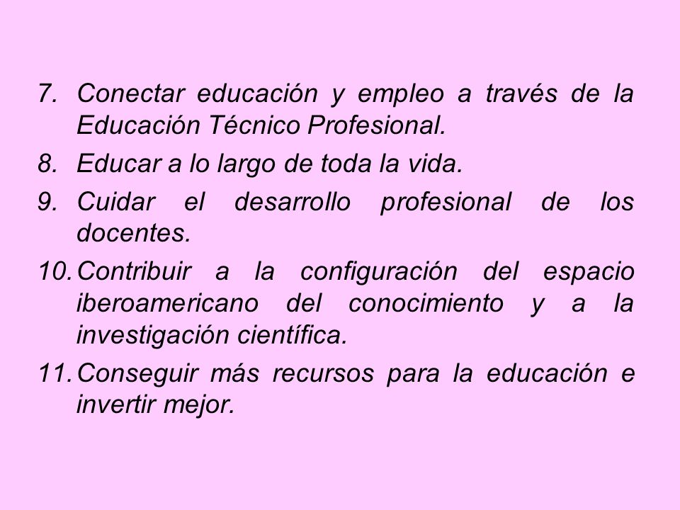 Conectar educación y empleo a través de la Educación Técnico Profesional.