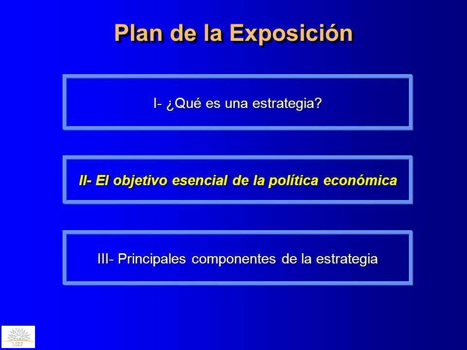 II- El objetivo esencial de la política económica