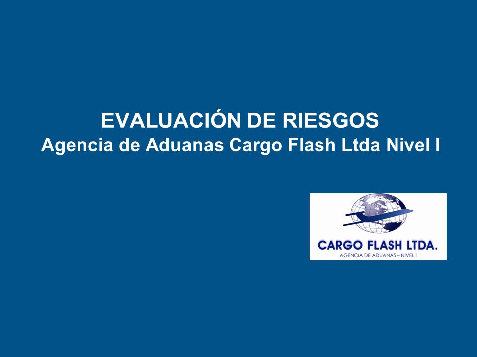 EVALUACIÓN DE RIESGOS Agencia de Aduanas Cargo Flash Ltda Nivel I