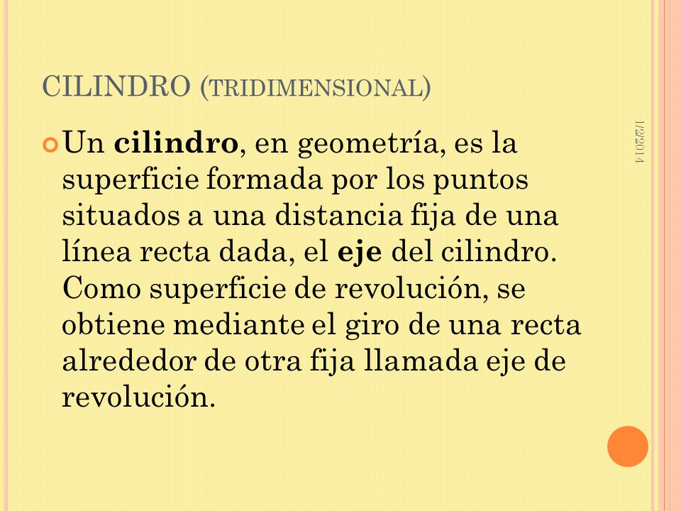 CILINDRO (tridimensional)