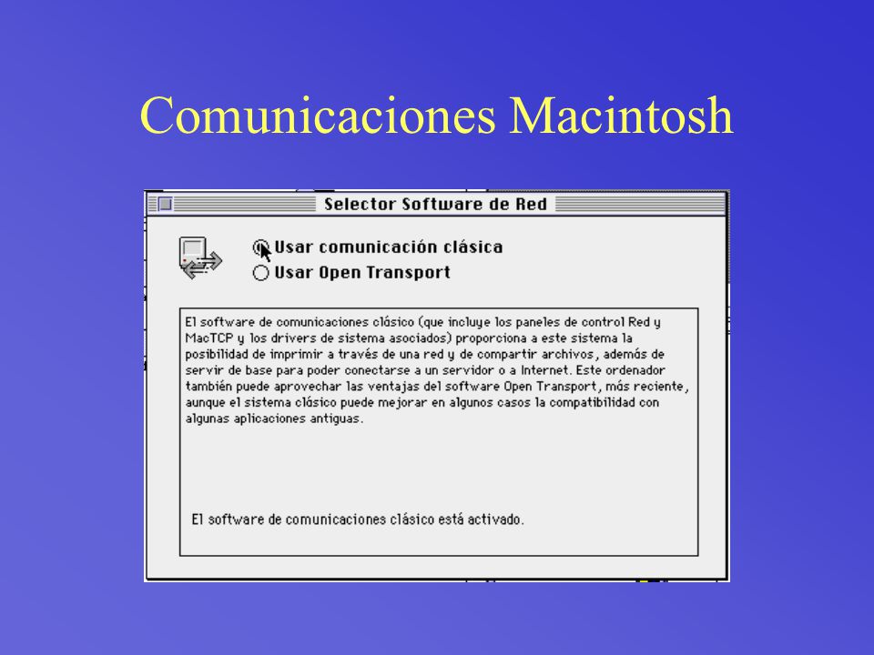 Comunicaciones Macintosh