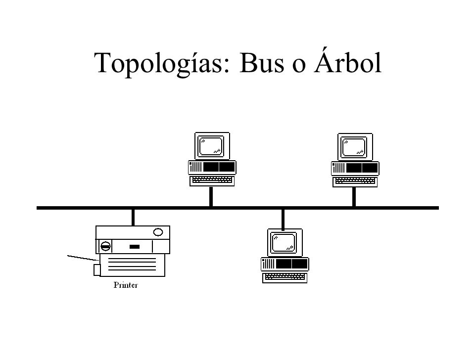 Topologías: Bus o Árbol