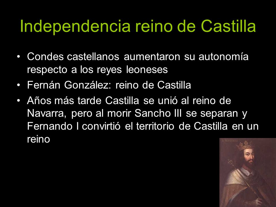Independencia reino de Castilla