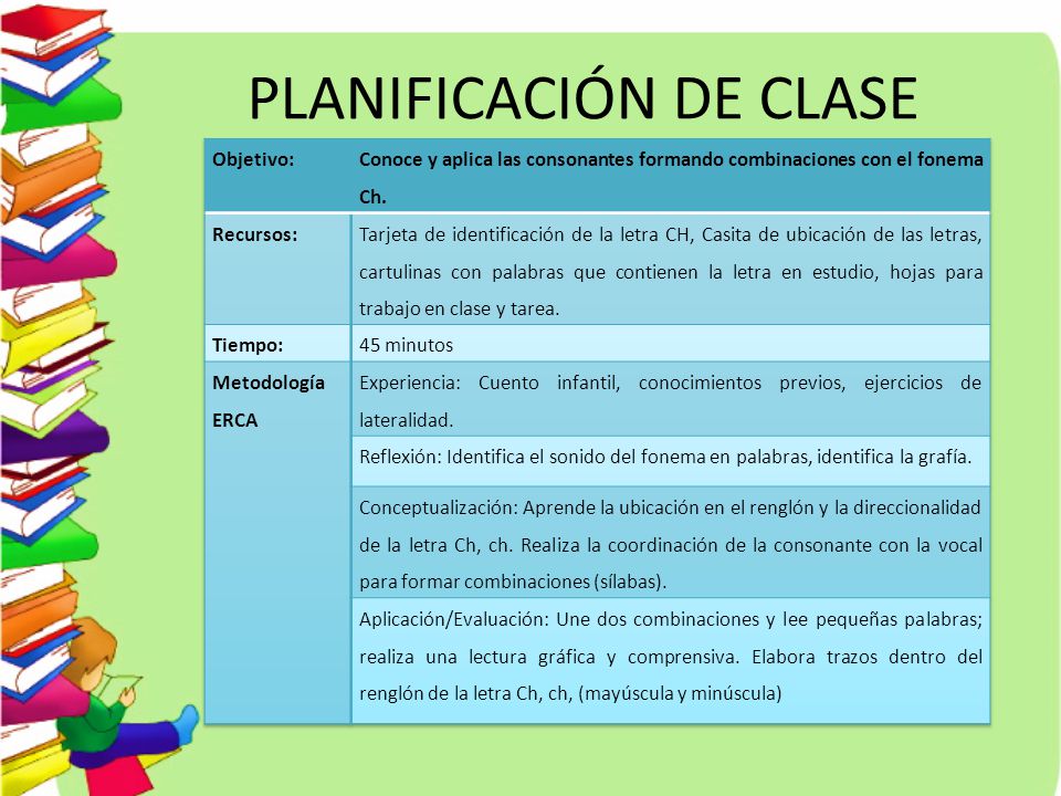 PLANIFICACIÓN DE CLASE